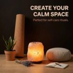 Himalayan Salt Aroma Lamp – Natural Essential Oil Diffuser with Wooden Base | Glowberryy - Image 3