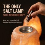 Himalayan Salt Aroma Lamp – Natural Essential Oil Diffuser with Wooden Base | Glowberryy - Image 2