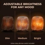 Himalayan Salt Aroma Lamp – Natural Essential Oil Diffuser with Wooden Base | Glowberryy - Image 4