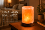 Handcrafted Himalayan Pink Salt Lamp – Natural Crystal Night Light with Wooden Base | Glowberryy - Image 3