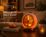 Handcrafted Tree of Life Himalayan Pink Salt Lamp – Natural Crystal Night Light with Wooden Base | Glowberryy - Image 8