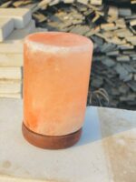Handcrafted Himalayan Pink Salt Lamp – Natural Crystal Night Light with Wooden Base | Glowberryy - Image 5